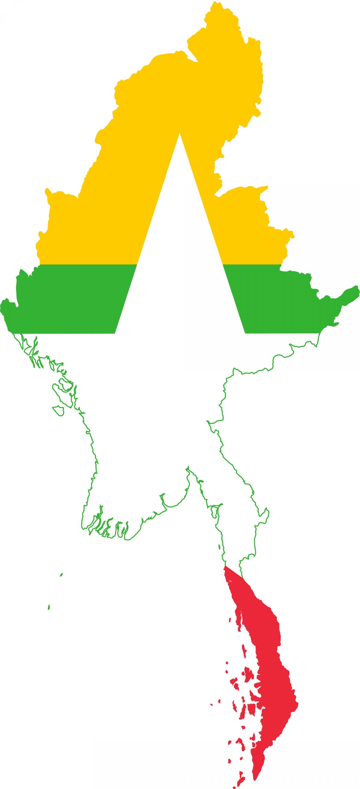 Mapa logo Myanmar 