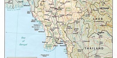 Offline mapa Myanmar 